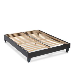 Sommier monolattes noir   - 160x200 cm