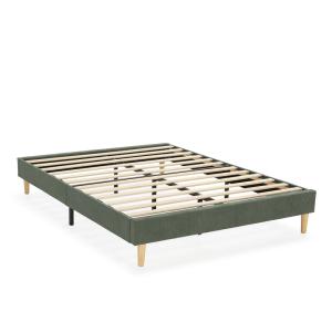 Sommier rembourrée 140x190 cm Vert