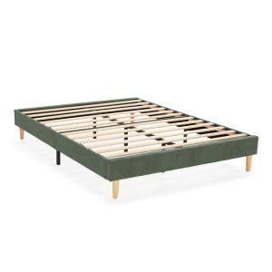 Sommier rembourrée 150x190 cm Vert
