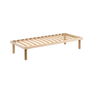 Sommier single en bois 80x190h 31 cm