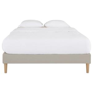 Sommier tapissier à lattes, beige 120 x 190 cm