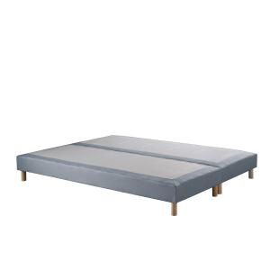 Sommier tapissier bleu ciel 2x90x200