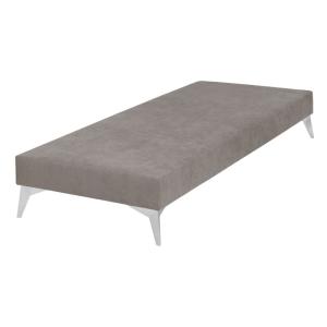 Sommier tapissier bois massif lin 80x200 cm