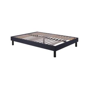 Sommier tapissier en kit  bleu 160 x 200 cm