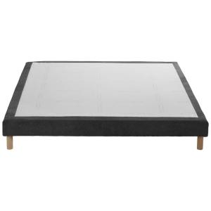 Sommier tapissier gris anthracite bois massif bouclettes 14…