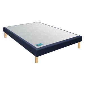 Sommier tapissier medium bleu nuit 120x200