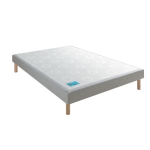 Sommier tapissier medium gris clair 120x200