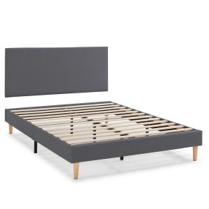 Sommier   tête de lit 140x190 cm Gris Foncé, hauteur 30 cm