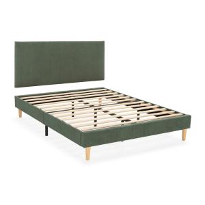 Sommier   tête de lit 150x190 cm couleur Vert