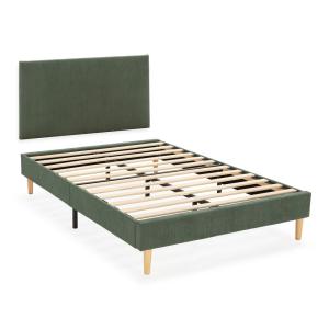 Sommier   tête de lit 90x190 cm couleur Vert