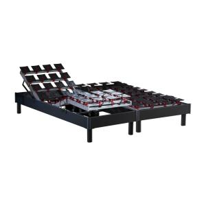 Sommiers électriques à plots gris anthracite 2x90x200