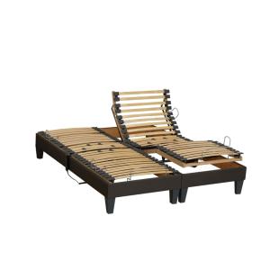 Sommiers électriques anthracite 2x80x200