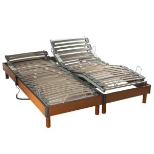 Sommiers électriques relaxation tous lattes 2x80x200
