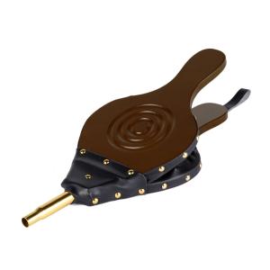 Soufflet à feu en bois marron foncé