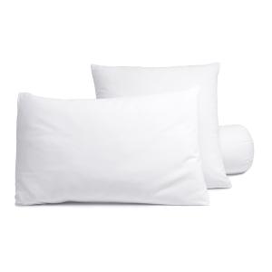 Sous-taie oreiller en coton blanc 50x70