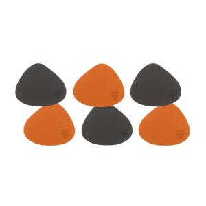 Sous-verre curve réversible - 6 pièces - orange et chocolat…