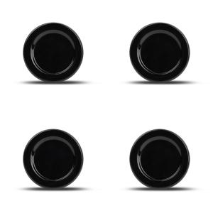 Sous-verre noir avec bord  - Lot de 4