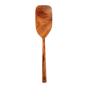 Spatule en bois de teck naturel 28x6 cm