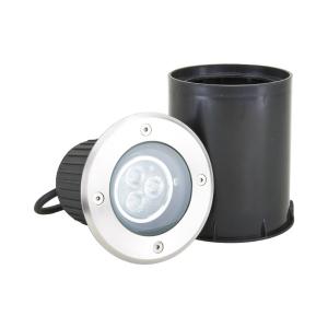 Spot encastrable dans le sol LED en Inox Gris