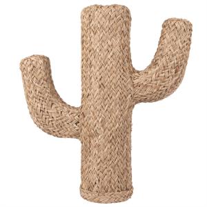 Statue cactus en fibre végétale H55