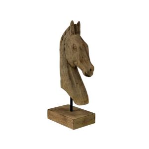 Statue cheval Naturel 20x10x31 cm