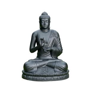 Statue de bouddha assis noir 150cm
