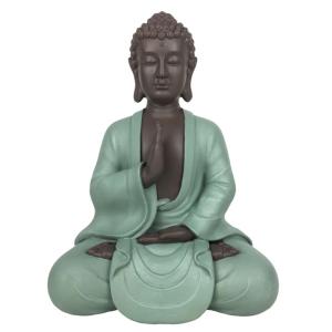 Statue déco Bodhi Vert Méditation en résine Vert et Marron…