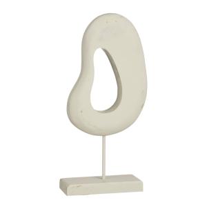 Statue décorative Blanc cassé Bois de manguier H37.5xl16.5x…