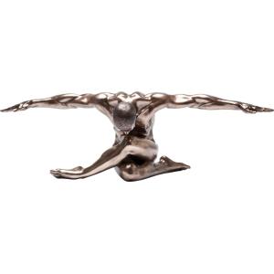 Statue homme en polyrésine cuivrée