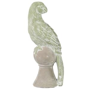 Statue Perroquet en poterie 26 cm