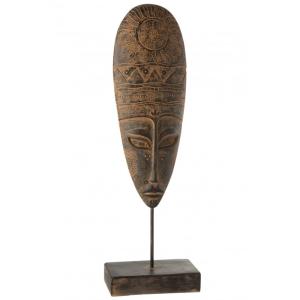 Statuette africaine en plastique marron 28x16x86 cm