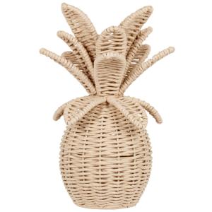 Statuette ananas en papier marron H32