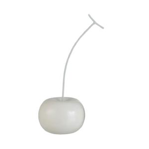 Statuette déco Cerise Blanche Brillante 22 cm