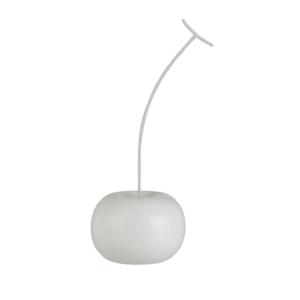 Statuette déco Cerise Blanche Mat 22 cm