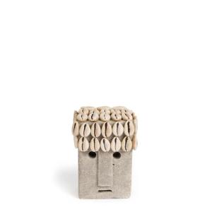 Statuette en grès grise H11 cm