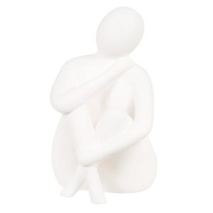 Statuette femme en grès blanc H17