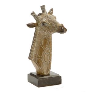 Statuette girafe en résine H36cm