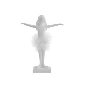 Statuette Lapin en polyrésine blanc H27