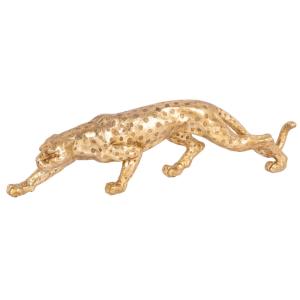 Statuette leopard doré H14