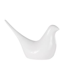 Statuette oiseau en porcelaine blanche H26