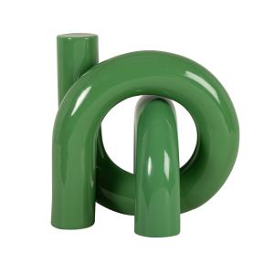 Statuette tubes en grès vert H25