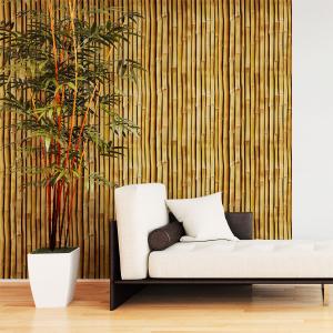 Sticker effet papier peint bambou de jakarta 30x30cm
