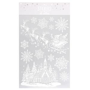 Stickers de Noël en papier blanc
