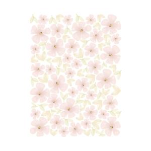 Stickers fleurs sauvages roses