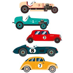 Stickers muraux pour enfants voitures anciennes