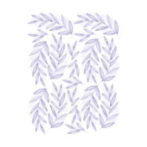 Stickers plantes de laurier lilas