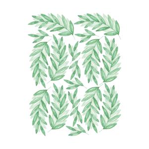 Stickers plantes de laurier vert