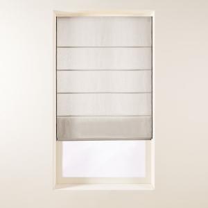 Store bateau en lin beige 80x220 cm