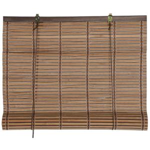 Store enrouleur intérieur en bambou foncé 60x2x175cm