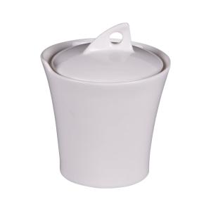 Sucrier   12 cm blanc en porcelaine